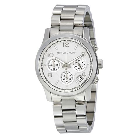 michael kors chronograph watch mk5076|michael kors silver runway watch.